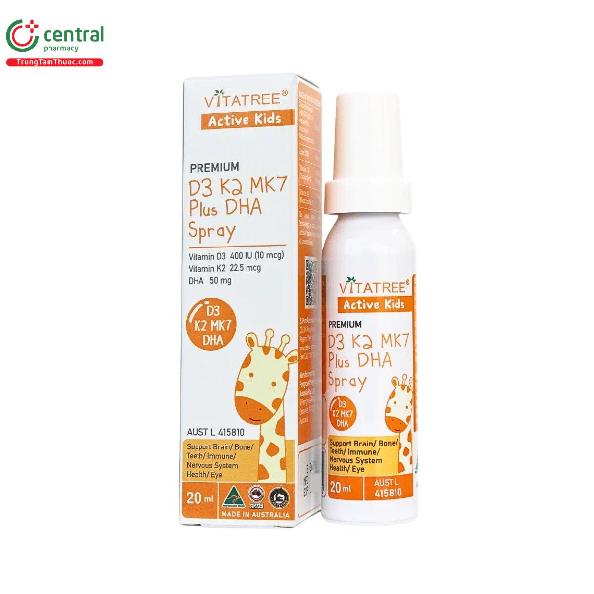 vitatree premium d3 k2 mk7 plus dha spray 1 N5711