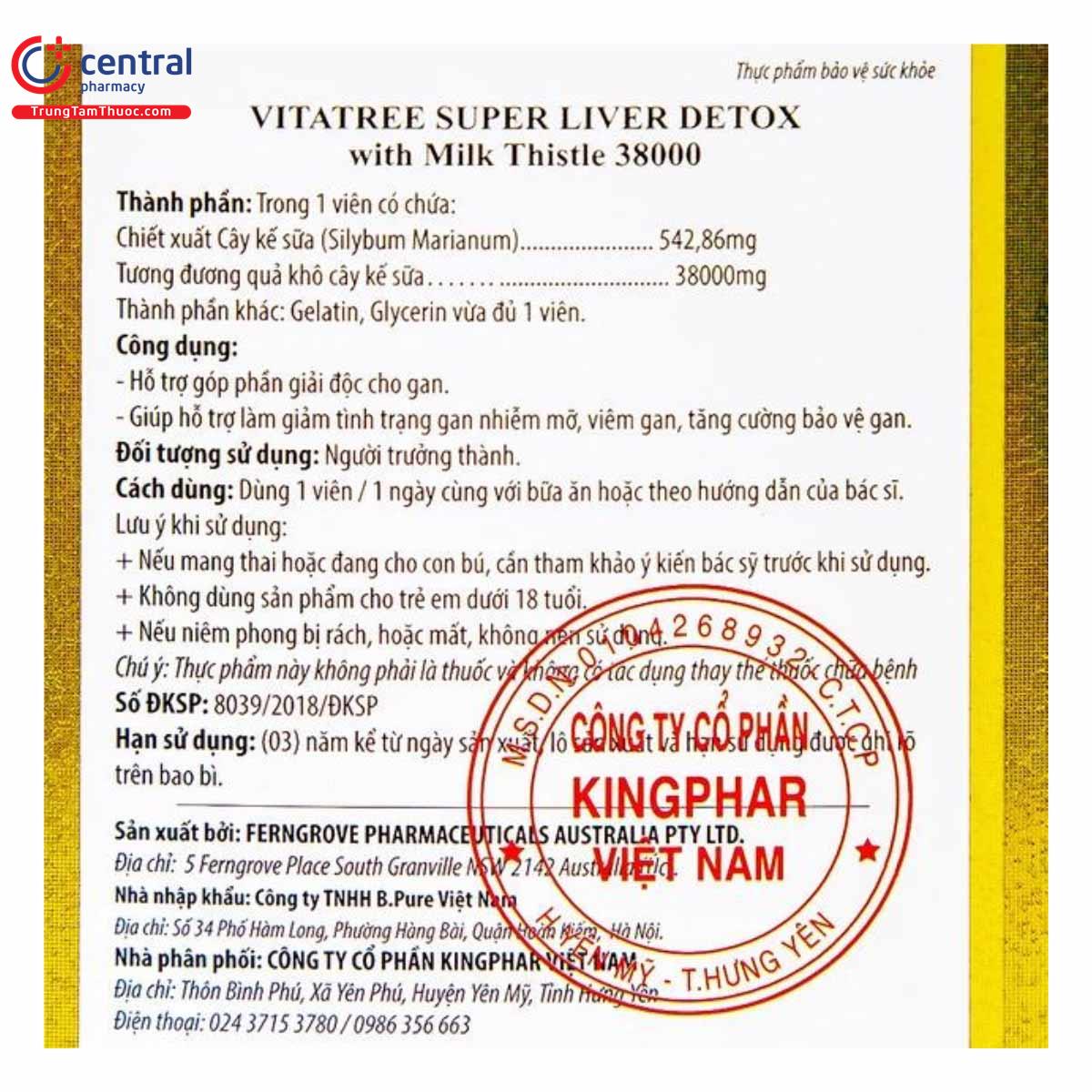 Vitatree Super Liver Detox