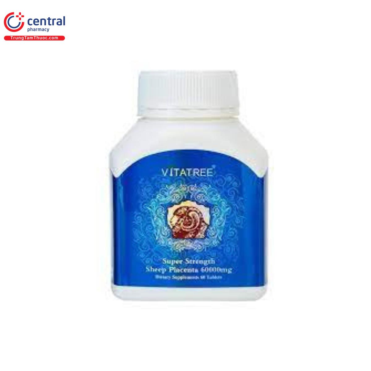 Vitatree Super Strength Sheep Placenta 60000mg (Hộp 2 lọ x 60 viên)