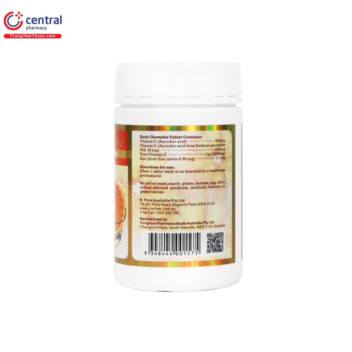 Vitatree Vitamin C 1000 mg with Zinc