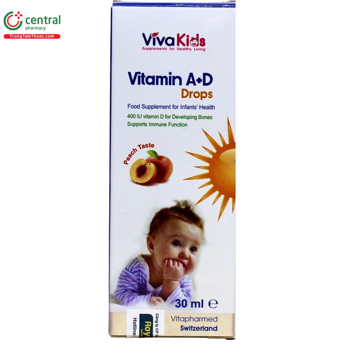 vivakids vitamin a d drops 5 A0218