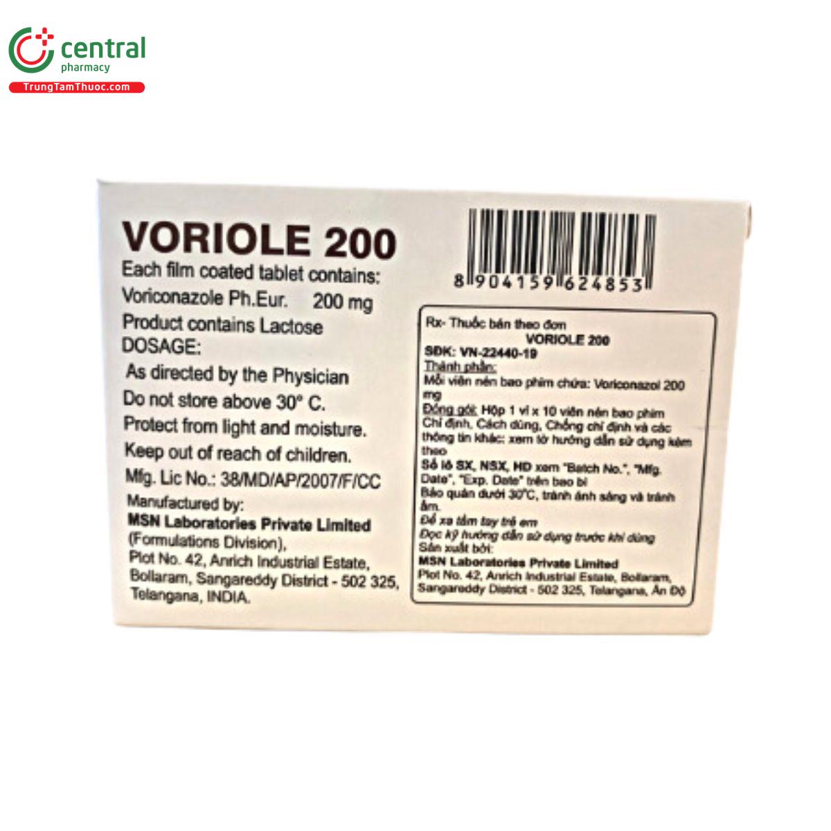 voriole 200mg 2 K4715