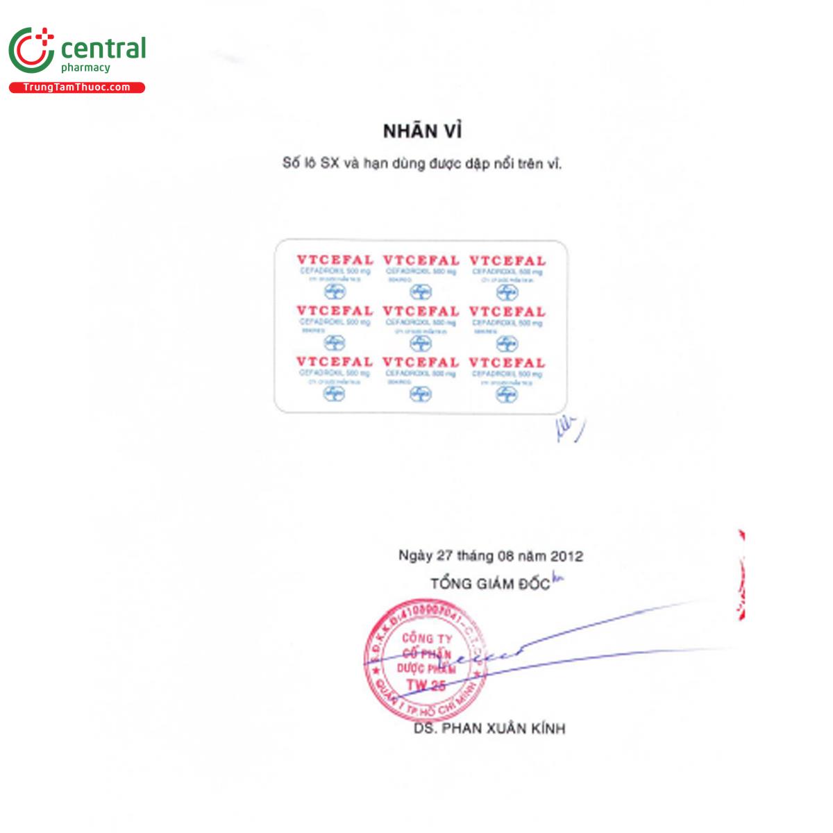 vtcefal 500mg 5 N5413 vtcefal 500mg 5 N5413