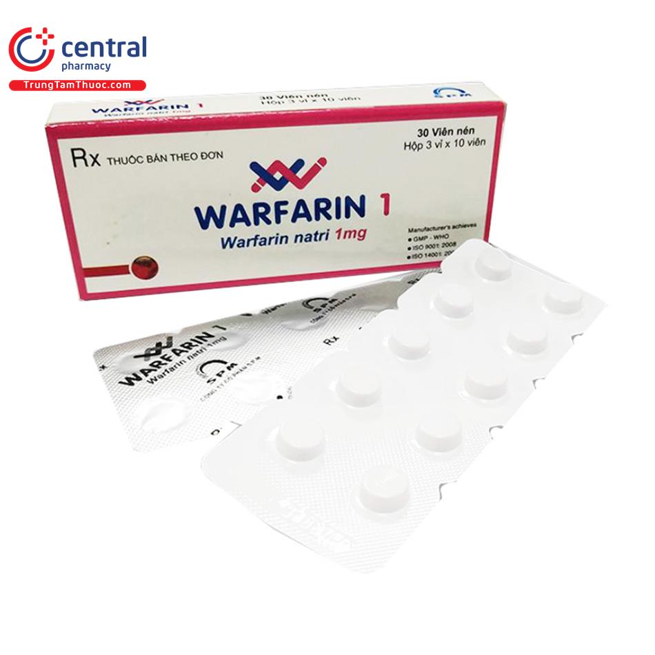 ChÍnh HÃng Thuốc Warfarin 1 Spm Dự Phòng Huyết Khối Tĩnh Mạch