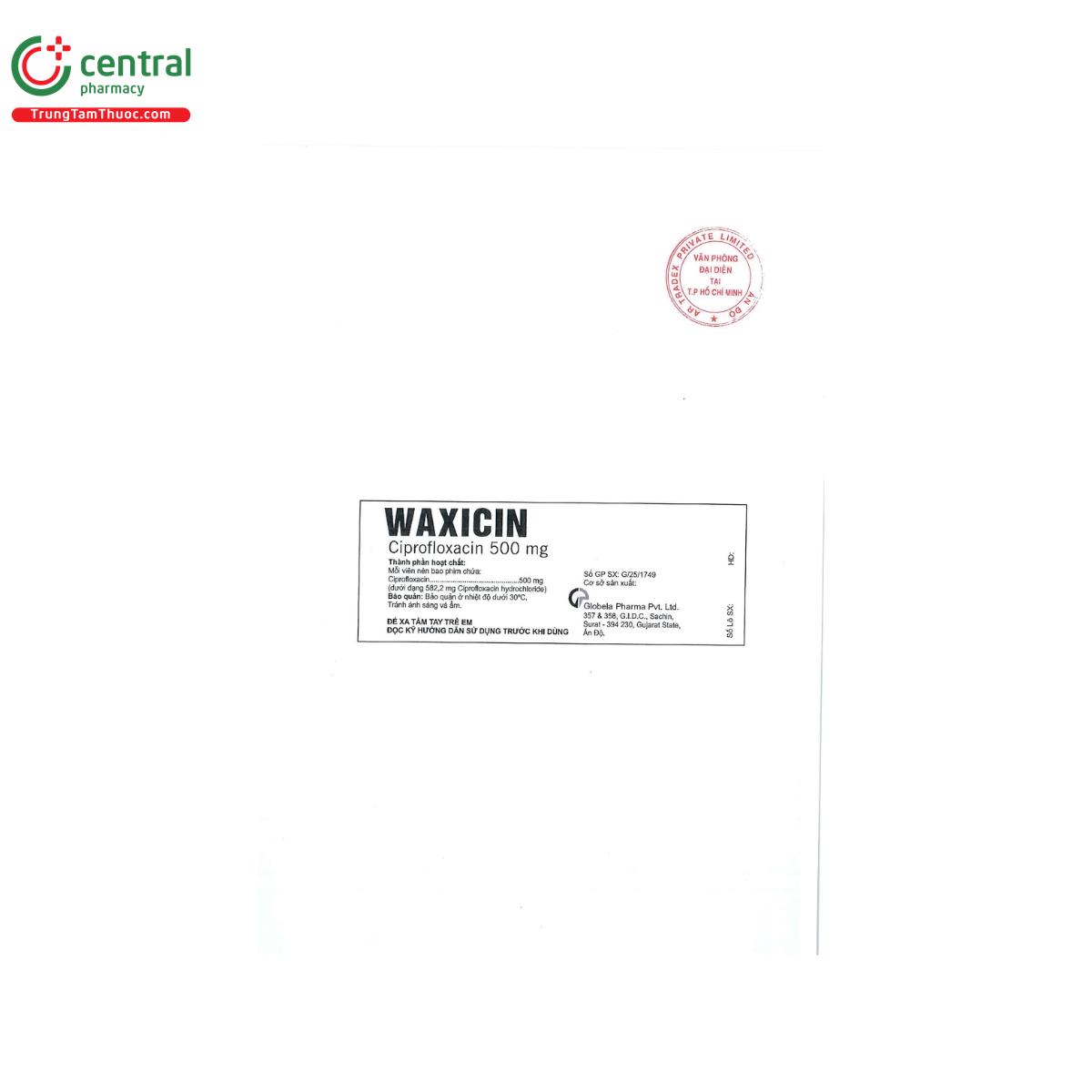 waxicin 500mg 3 D1370