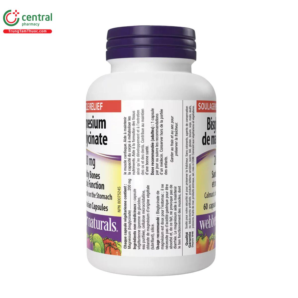 webber naturals magnesium bisglycinate 3 J3657