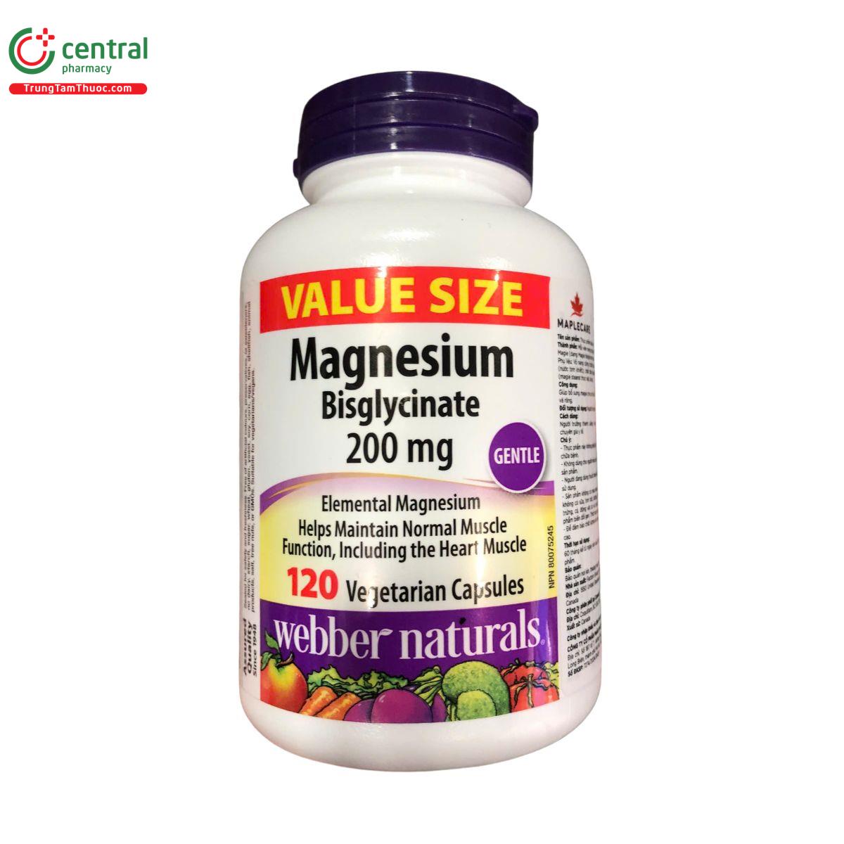 webber naturals magnesium bisglycinate M5722