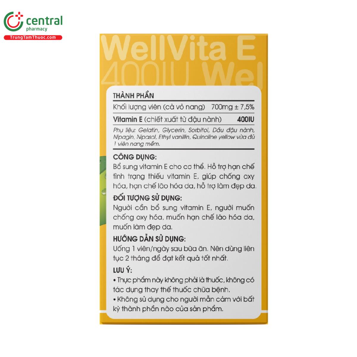 wellvita e 400iu 3 U8483