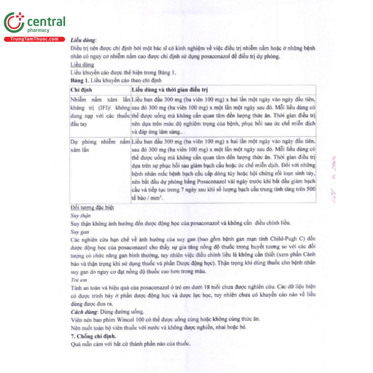 wincol 100mg 4 V8874