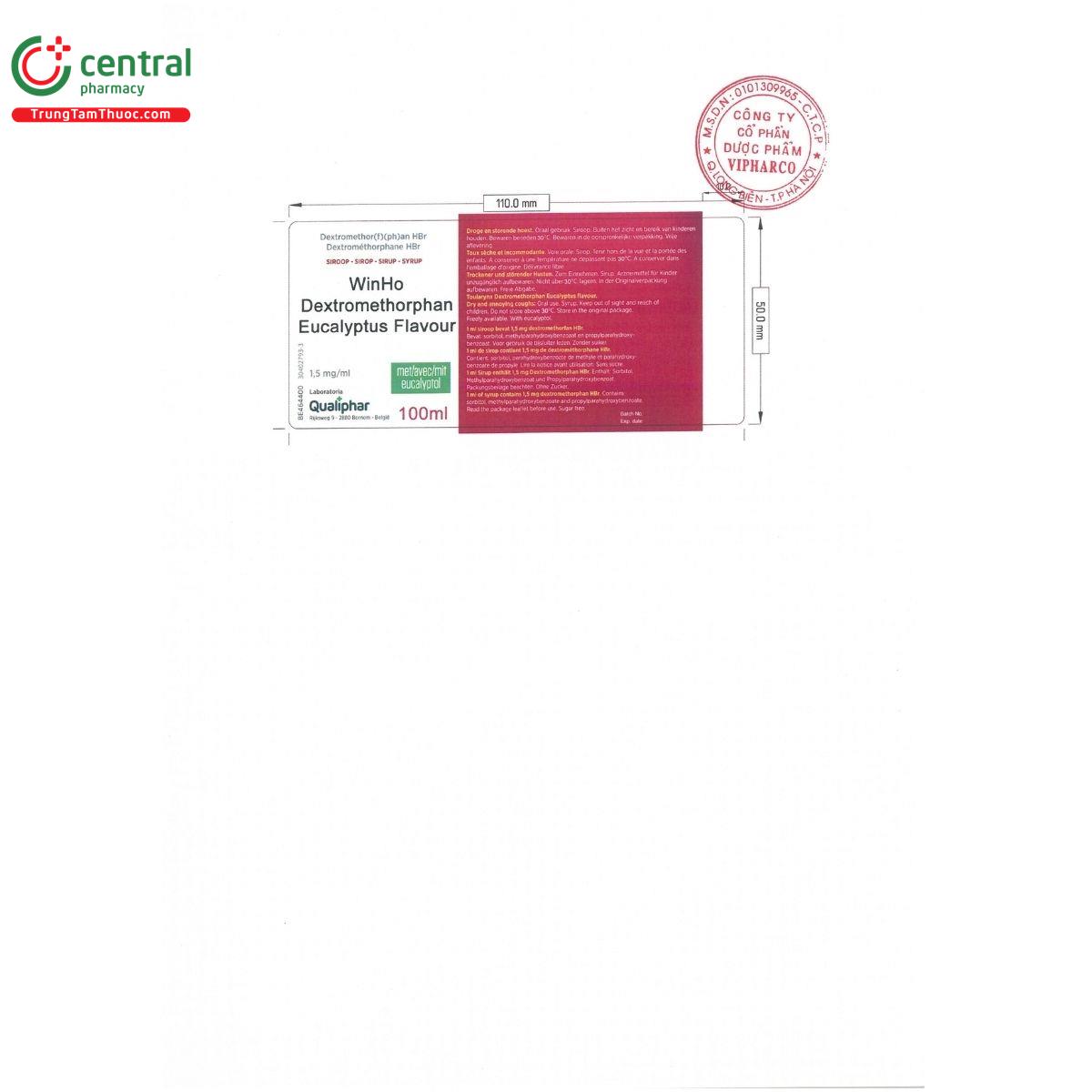 winho dextromethorphan eucalyptus flavour 3 R7565