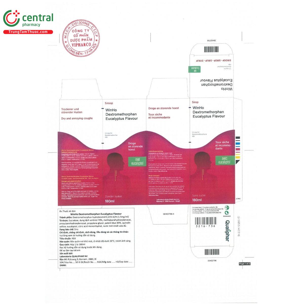 winho dextromethorphan eucalyptus flavour 4 L4844