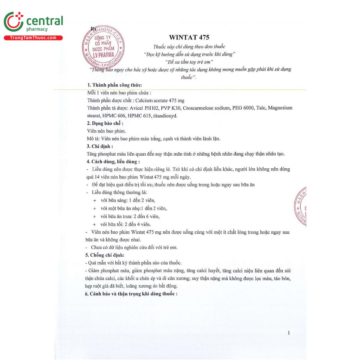 wintat 475mg 3 T7261
