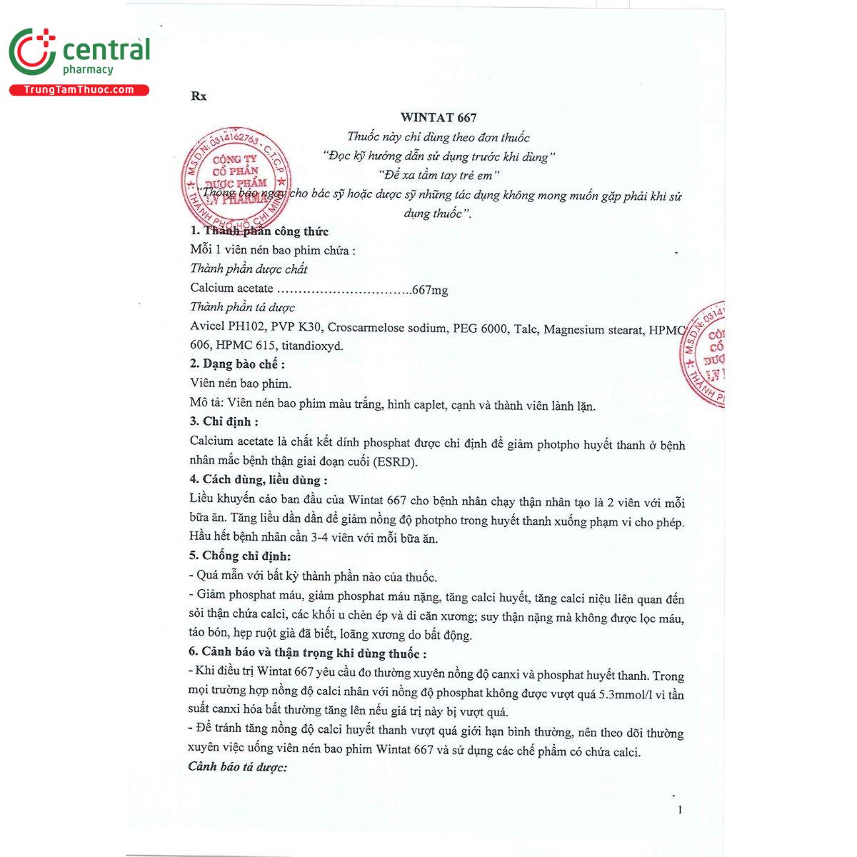 wintat 667mg 3 B0475