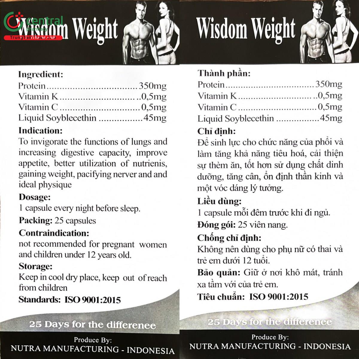 wisdom weight 16 P6663