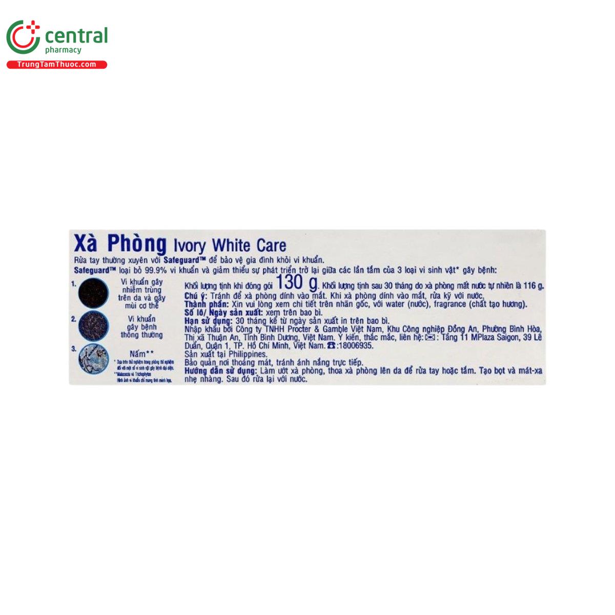 xa phong safeguard ivory white care 5 K4344