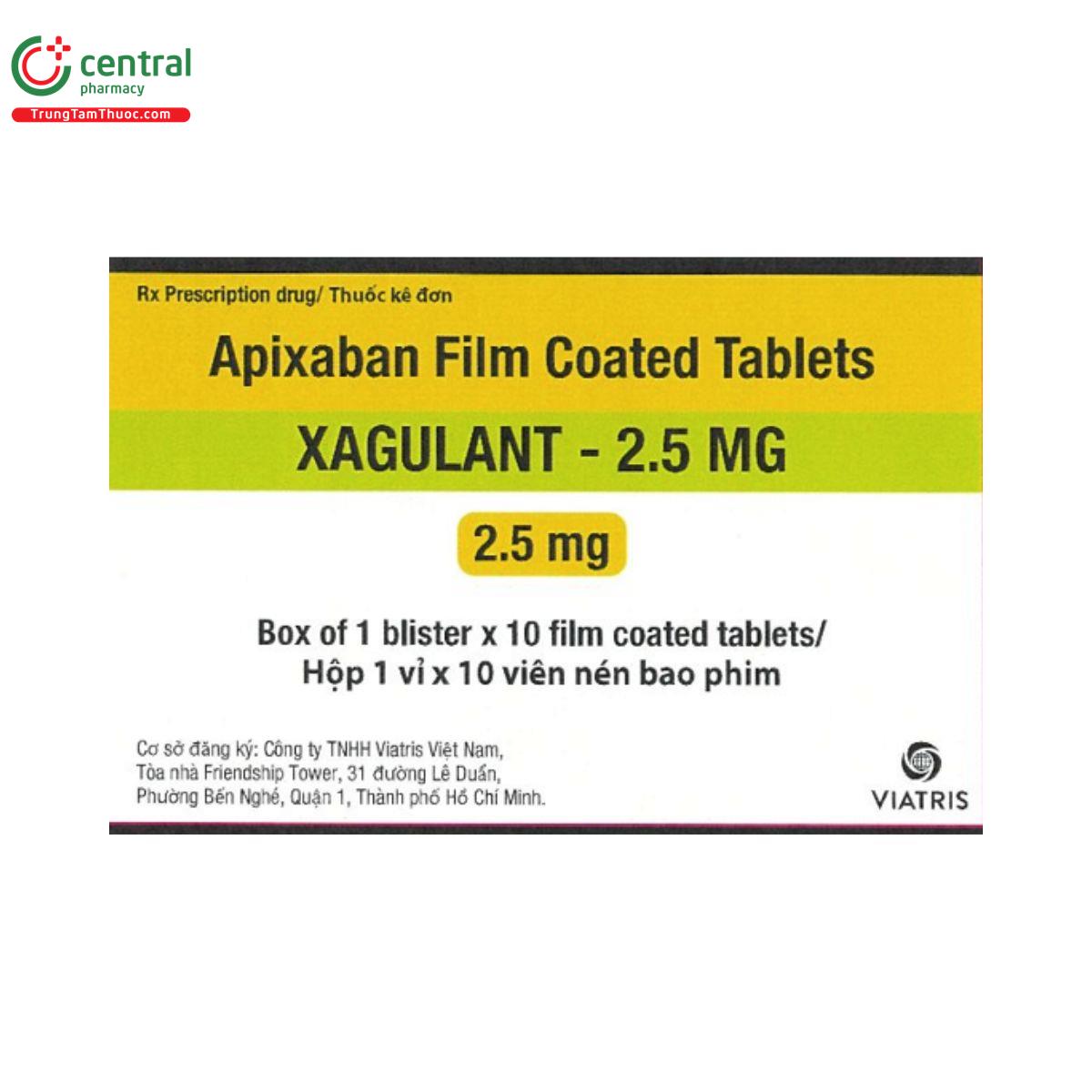 xagulant 25mg 1 Q6682