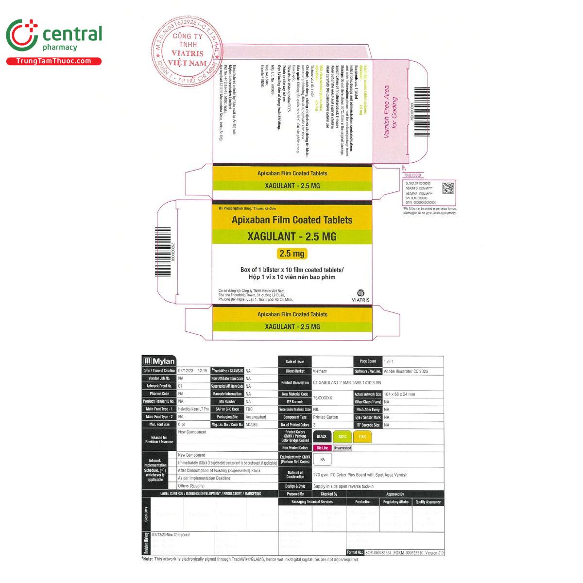 xagulant 25mg 2 I3043