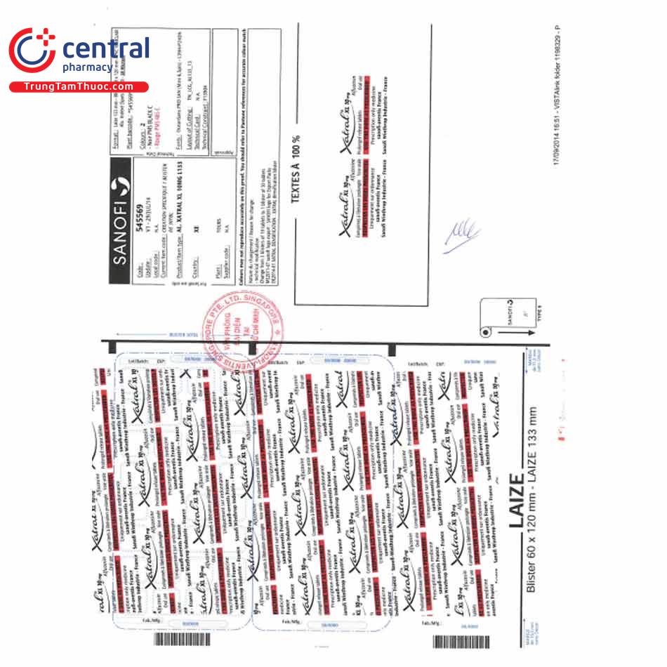 xatral xl 10 mg 10 L4030