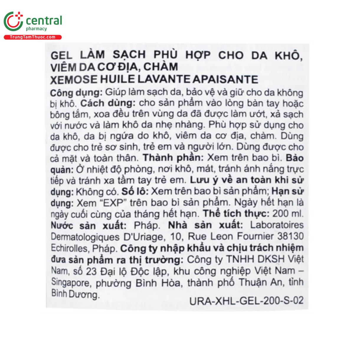 xemose huile lavante apaisante cleansing soothing oil 6 M5054