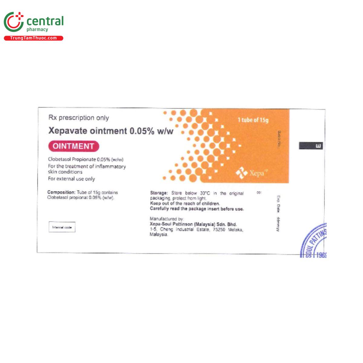 xepavate ointment 2 D1505 xepavate ointment 2 D1505