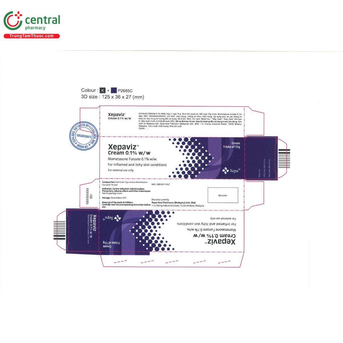xepaviz cream 2 G2026 xepaviz cream 2 G2026