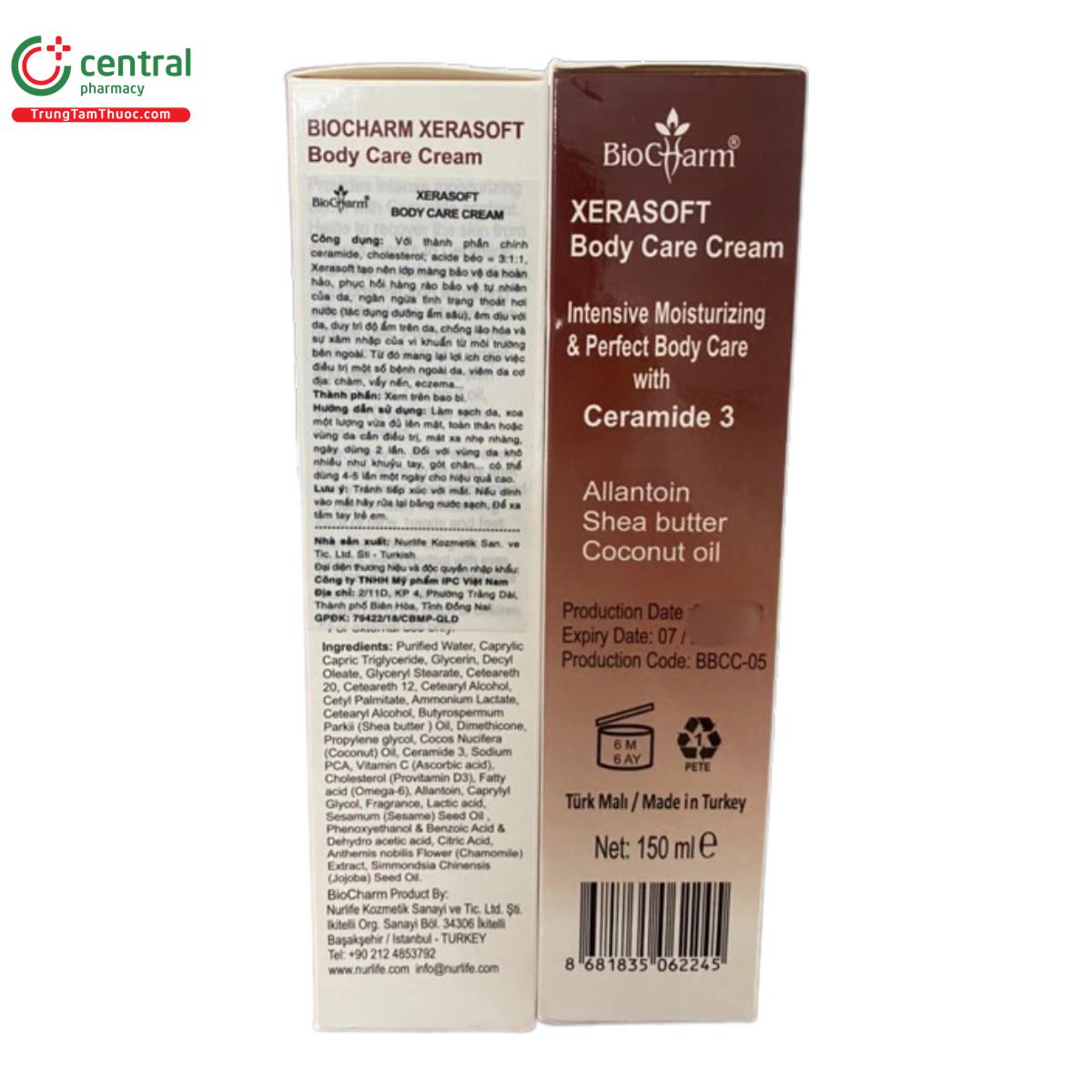 xerasoft ceramide 3 body care cream 150ml 2 F2472