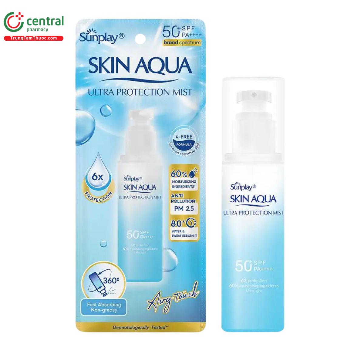 xit chong nang sunplay skin aqua ultra protection mist 2 D1830 xit chong nang sunplay skin aqua ultra protection mist 2 D1830