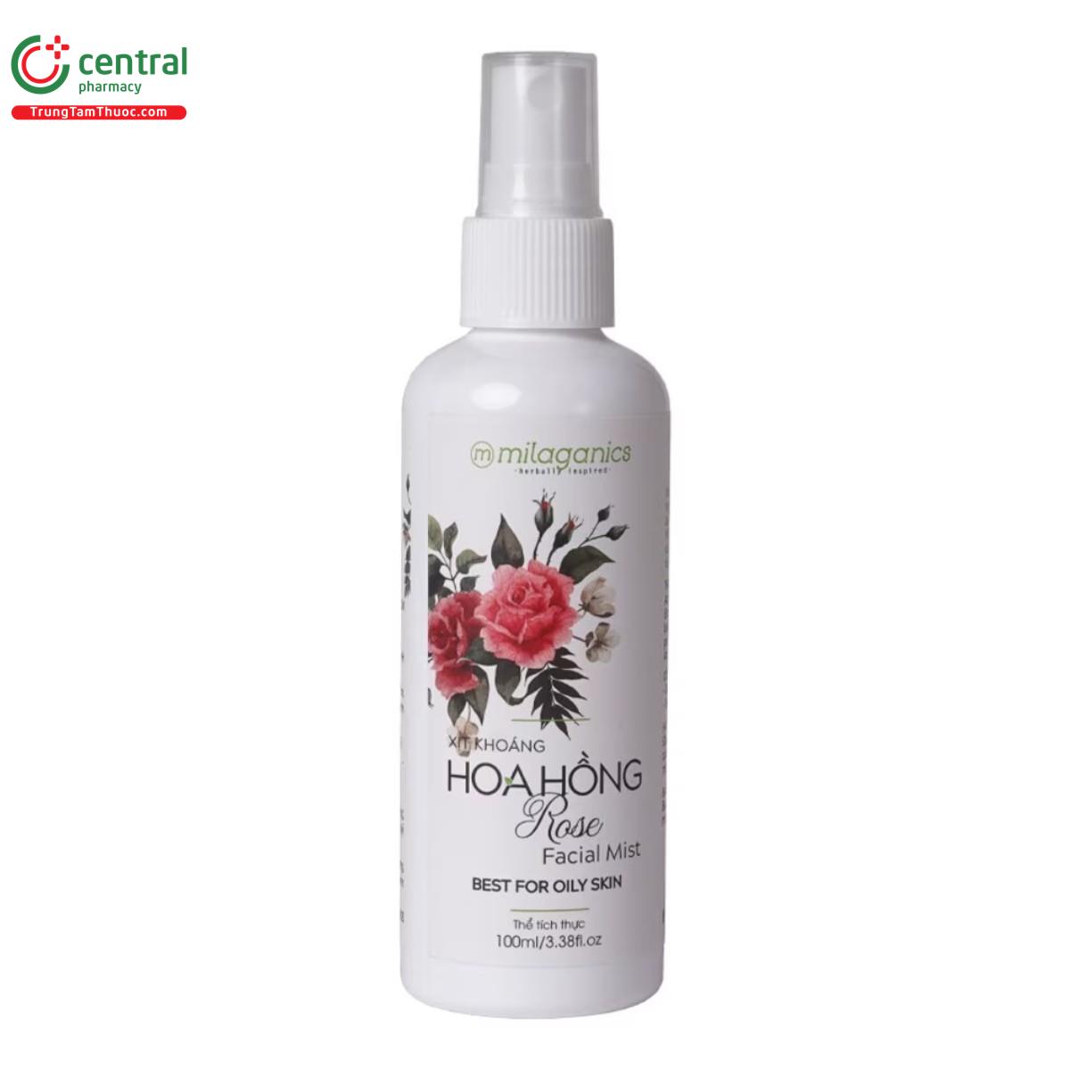 xit khoang milaganics hoa hong rose facial mist 100ml 5 U8800