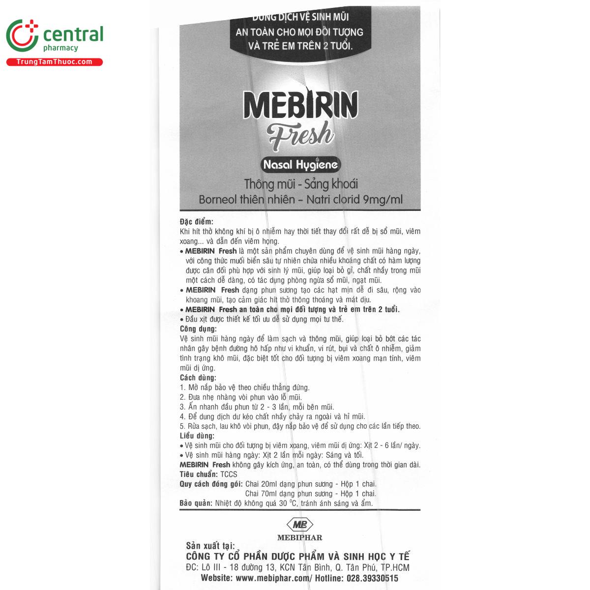 xit mui mebirin fresh nasal hygiene 70ml tim 10 M5007