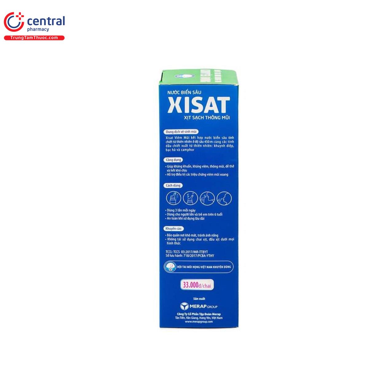 Xịt mũi Xisat Xanh Lá