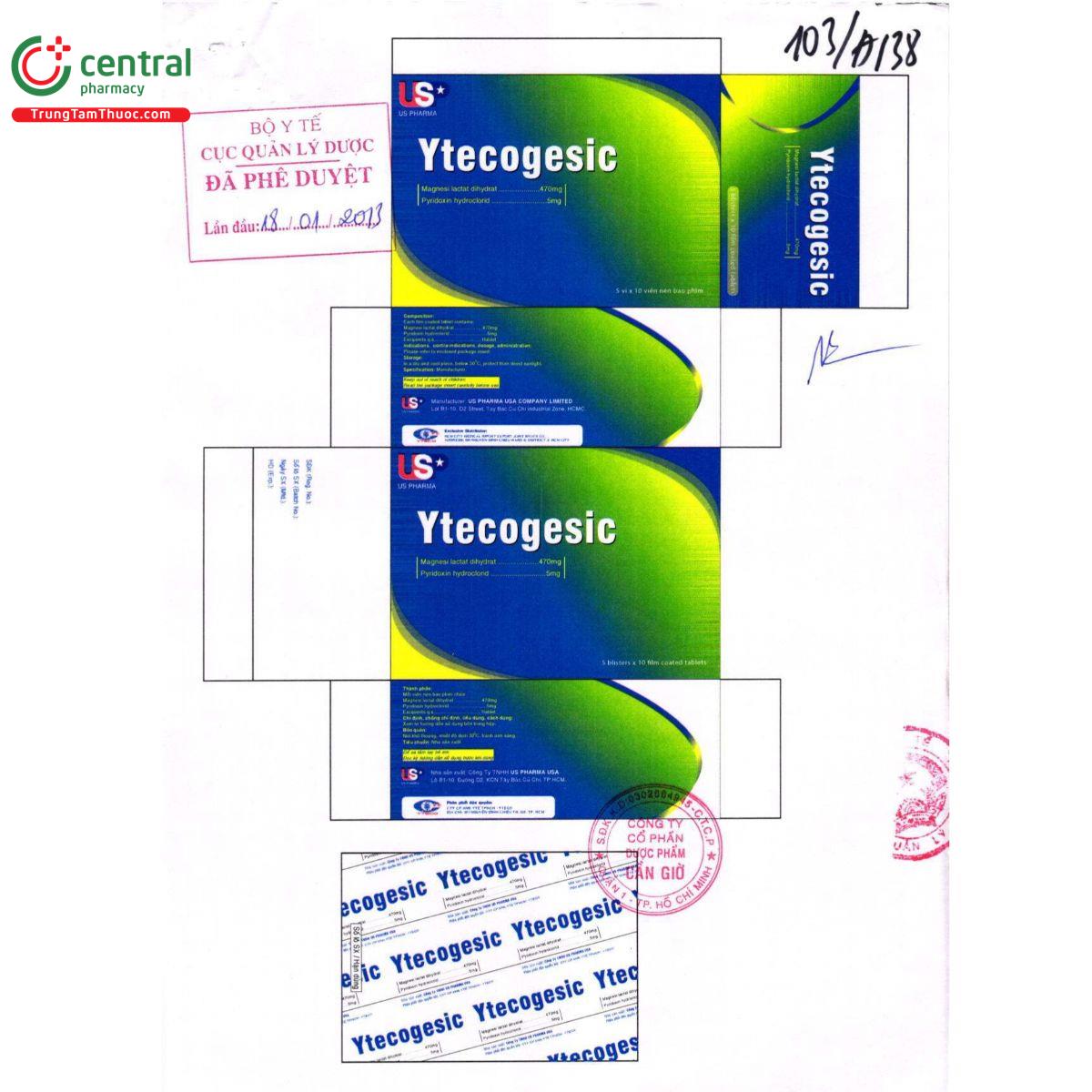 ytecogesic 470mg5mg 2 B0721 ytecogesic 470mg5mg 2 B0721