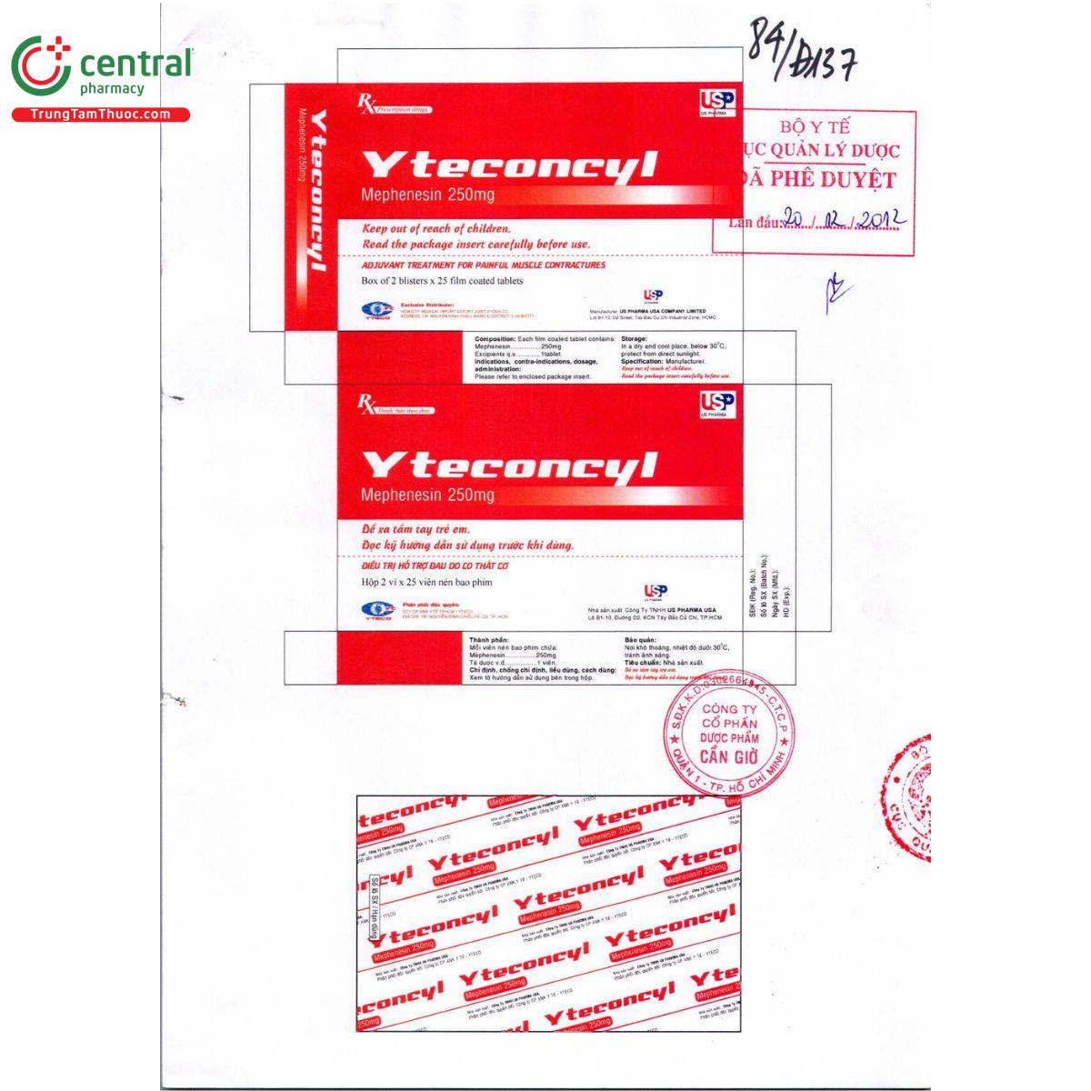yteconcyl 250mg I3874 yteconcyl 250mg I3874
