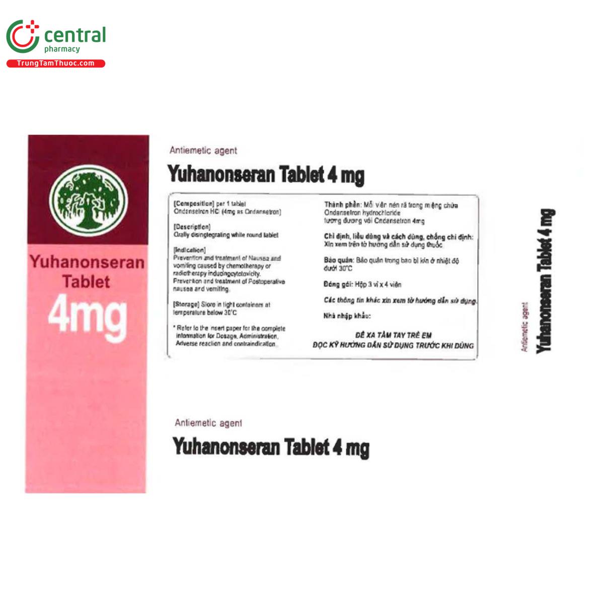 yuhanonseran tablet 4mg 5 D1127