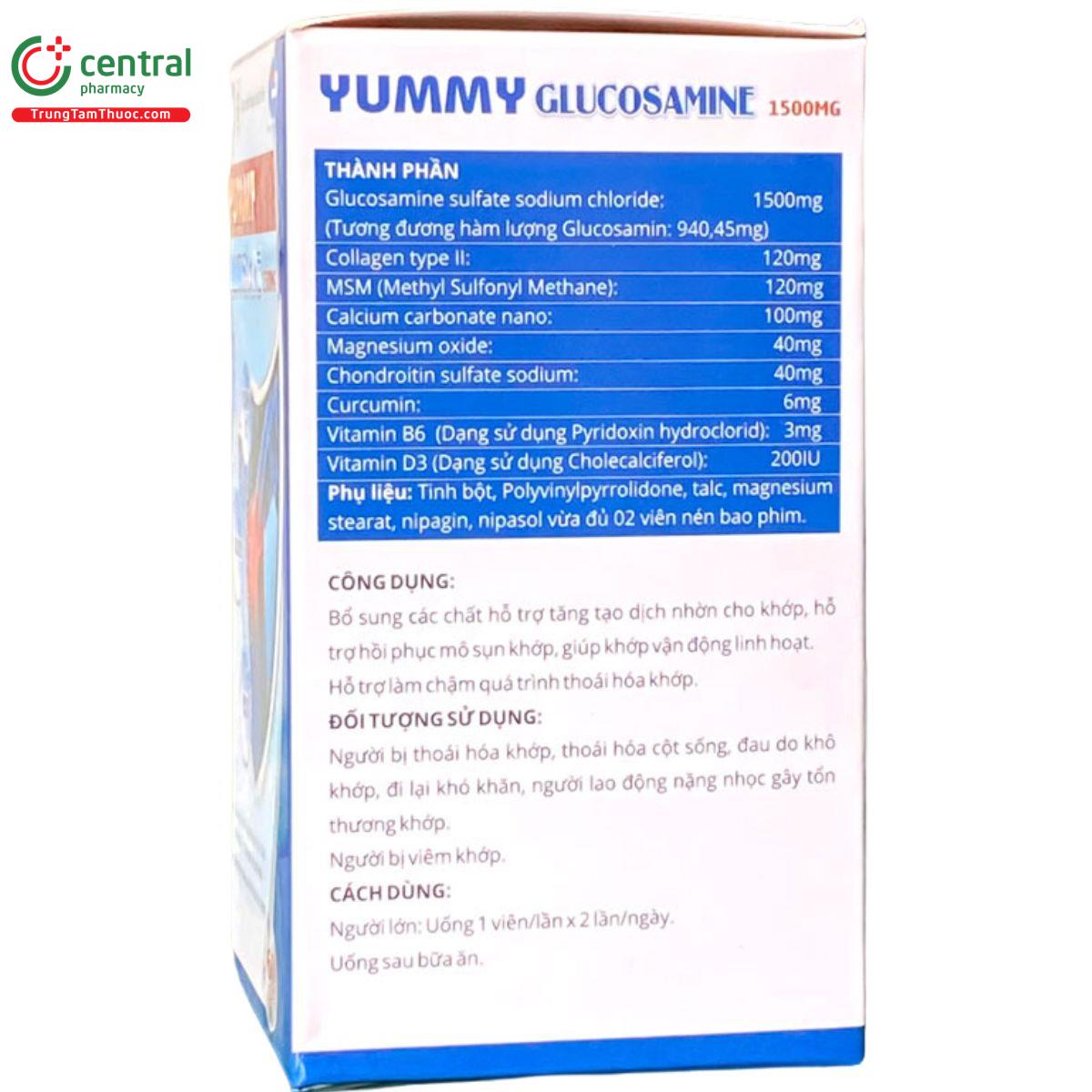 yummy glucosamine 1500mg 4 U8316