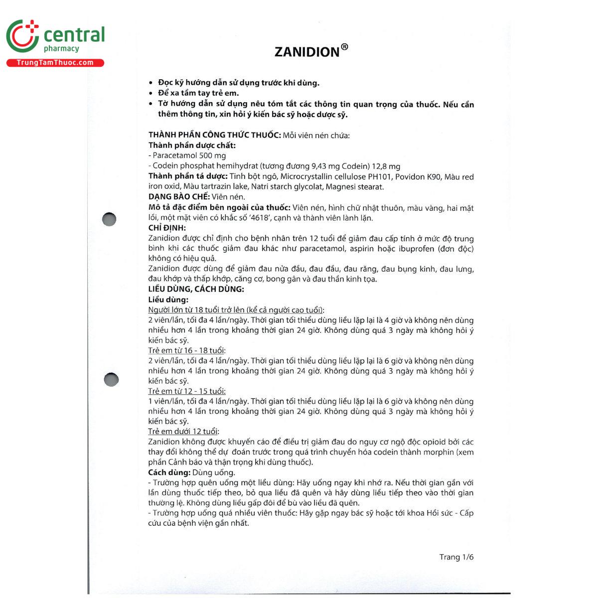 zanidion 500 4 S7733