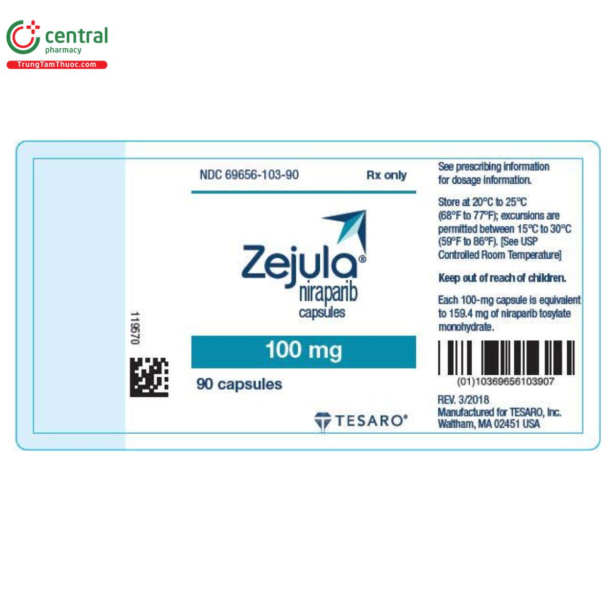 zejula 100mg 4 J4151