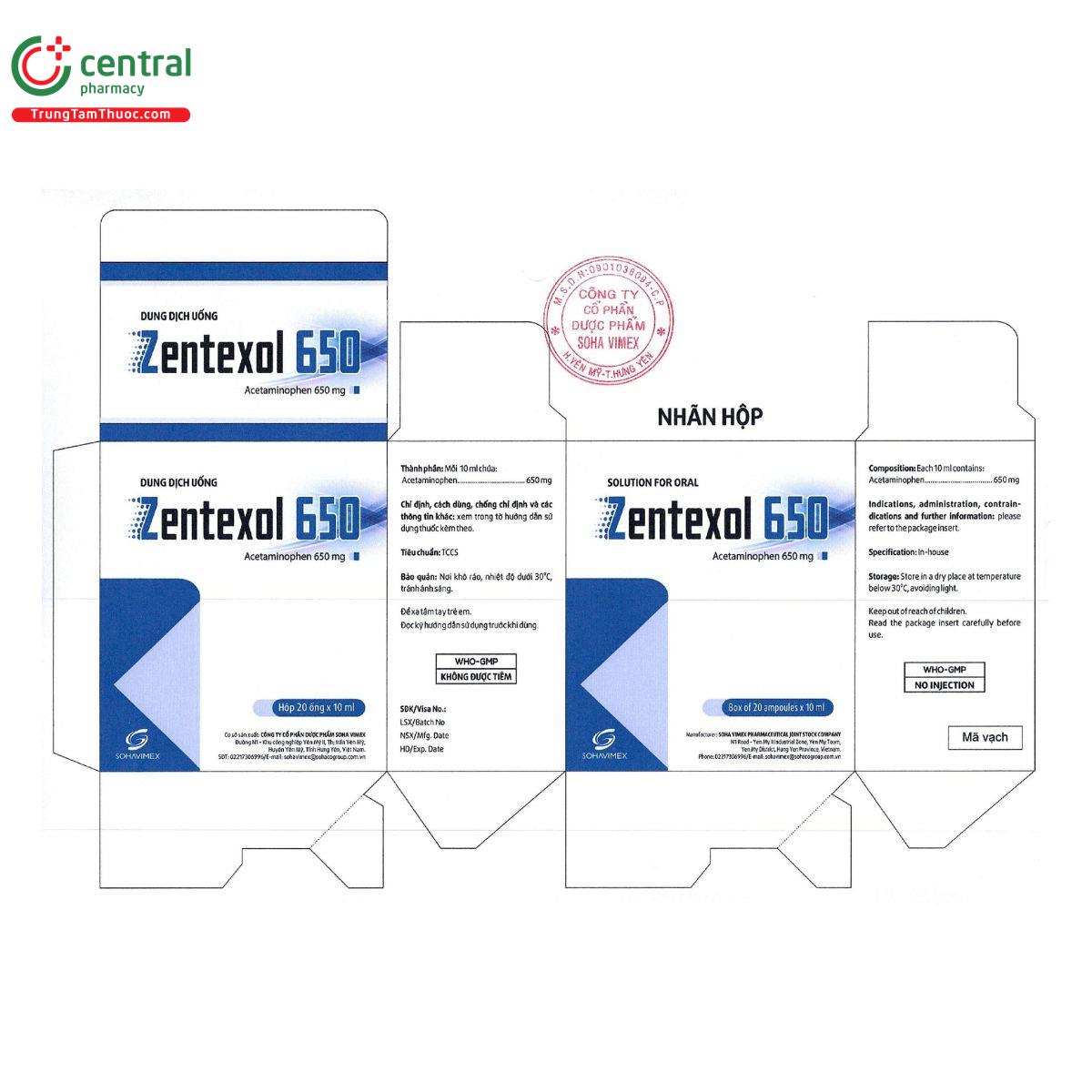 zentexol 650 3 K4833