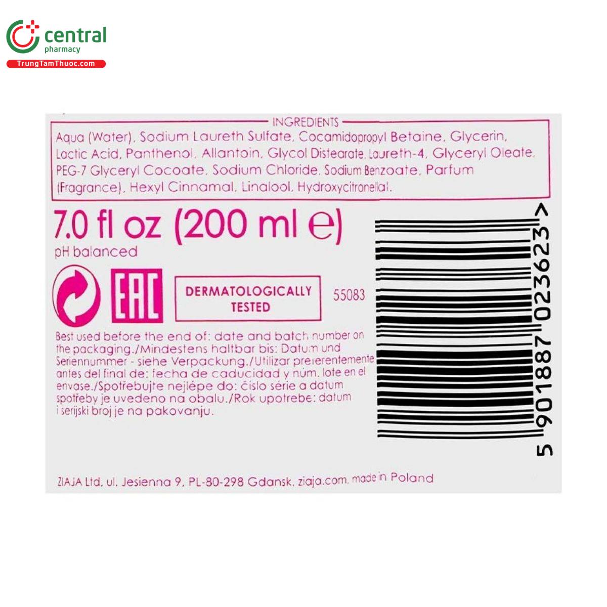 ziaja intimate lactic acid chai 200ml 6 C0732 ziaja intimate lactic acid chai 200ml 6 C0732