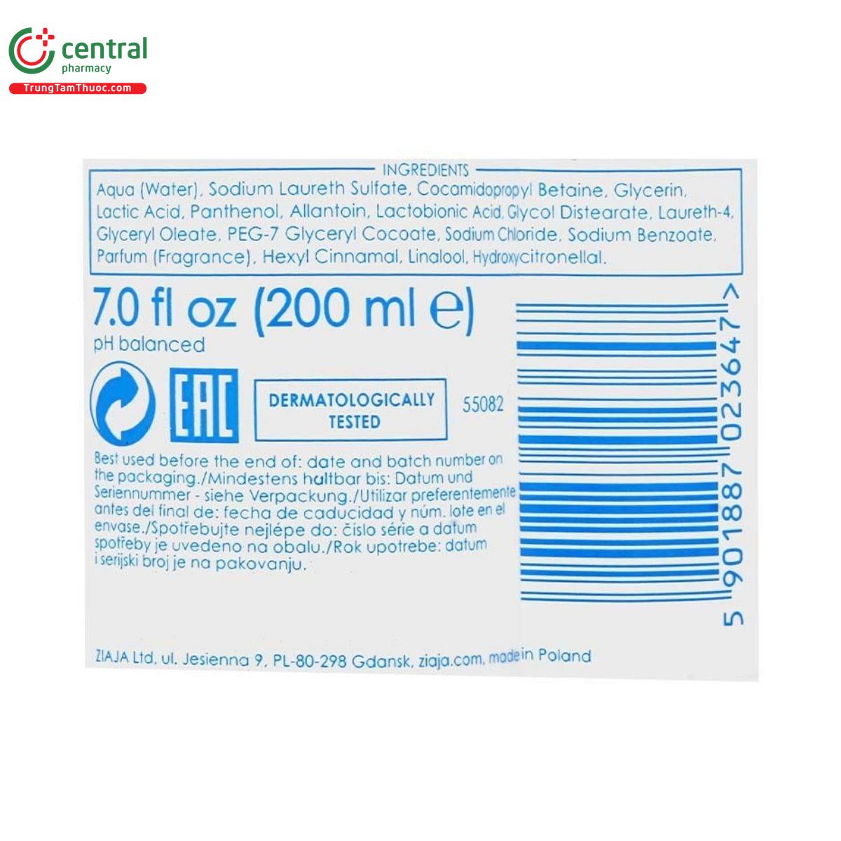 ziaja intimate lactobionic acid chai 200ml 6 M5201 ziaja intimate lactobionic acid chai 200ml 6 M5201