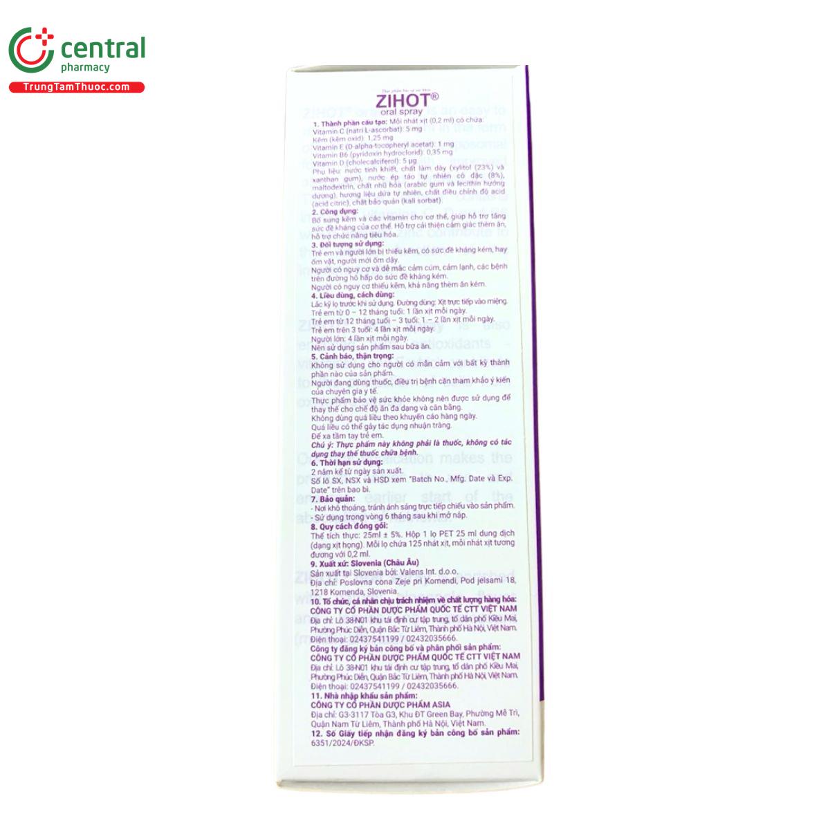 zihot oral spray 4 N5350