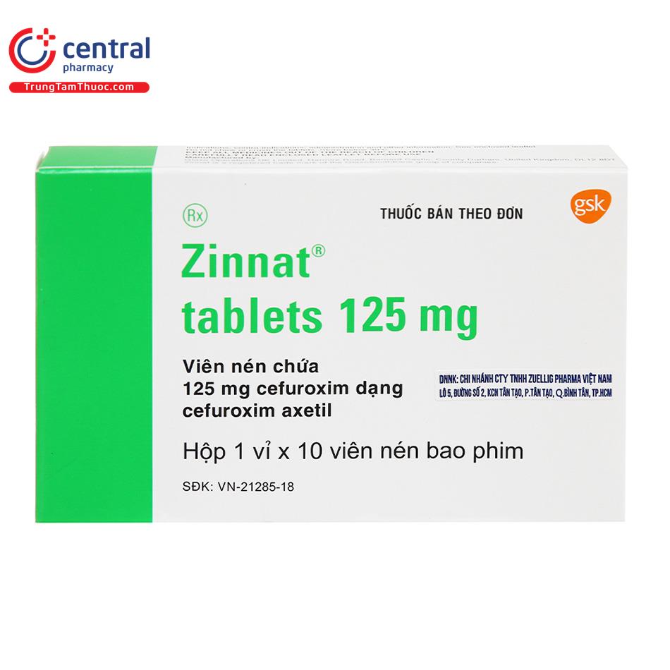 zinnat tablets 125mg 3 J4636