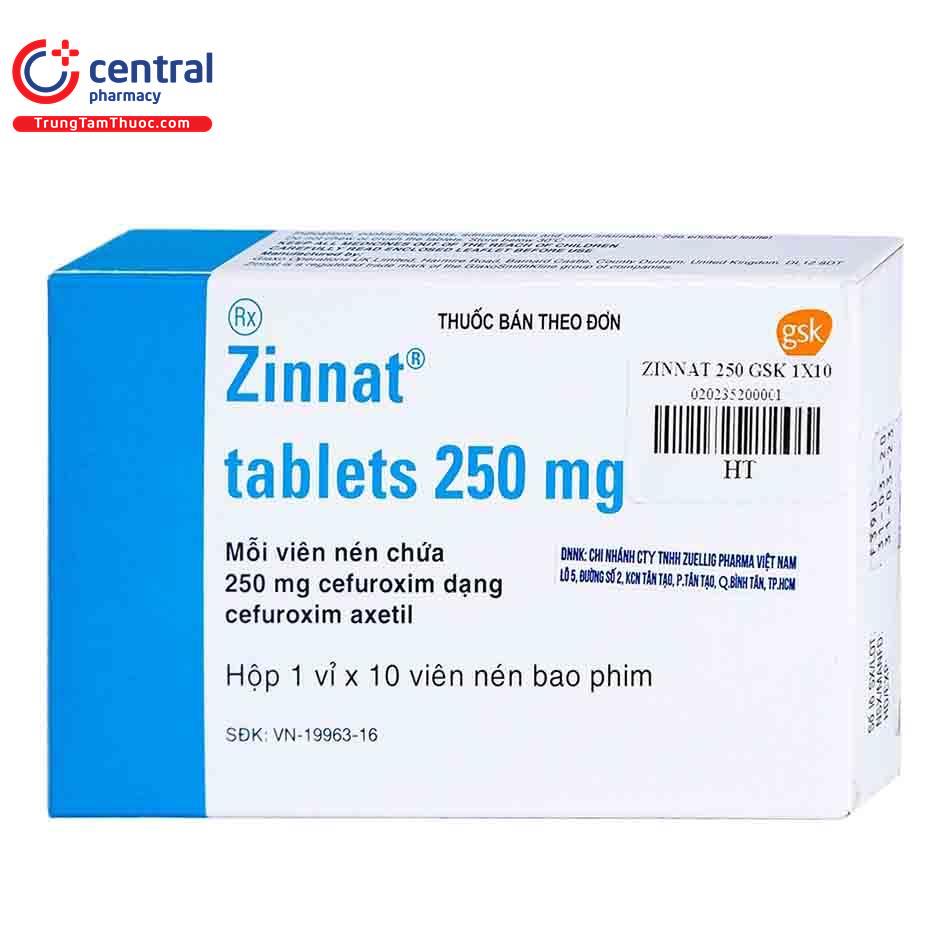 zinnat tablets 250 mg 3 K4073