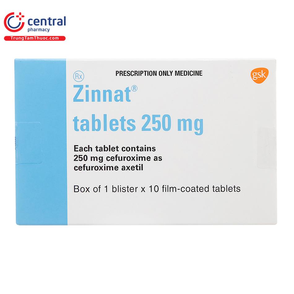 zinnat tablets 250 mg 4 T8281