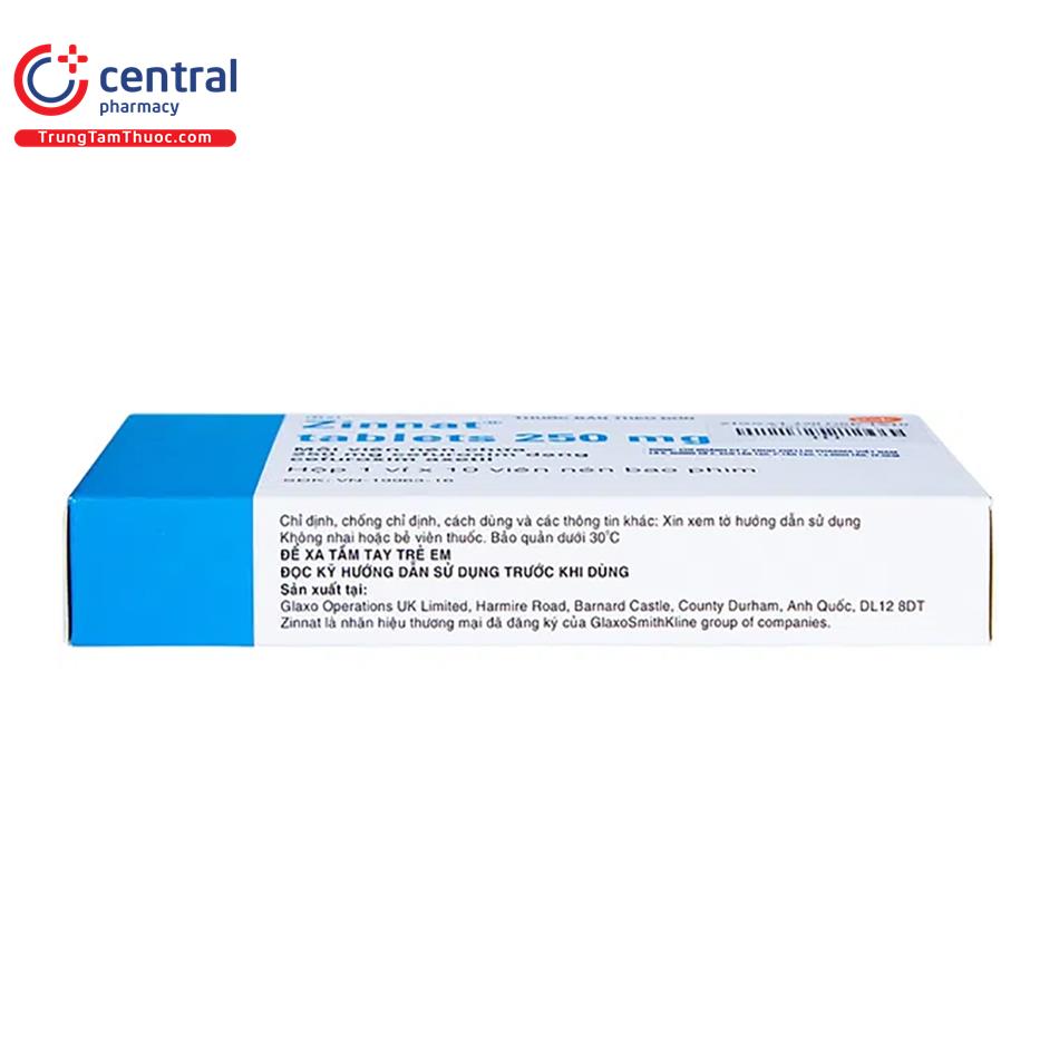 zinnat tablets 250 mg 8 O6310