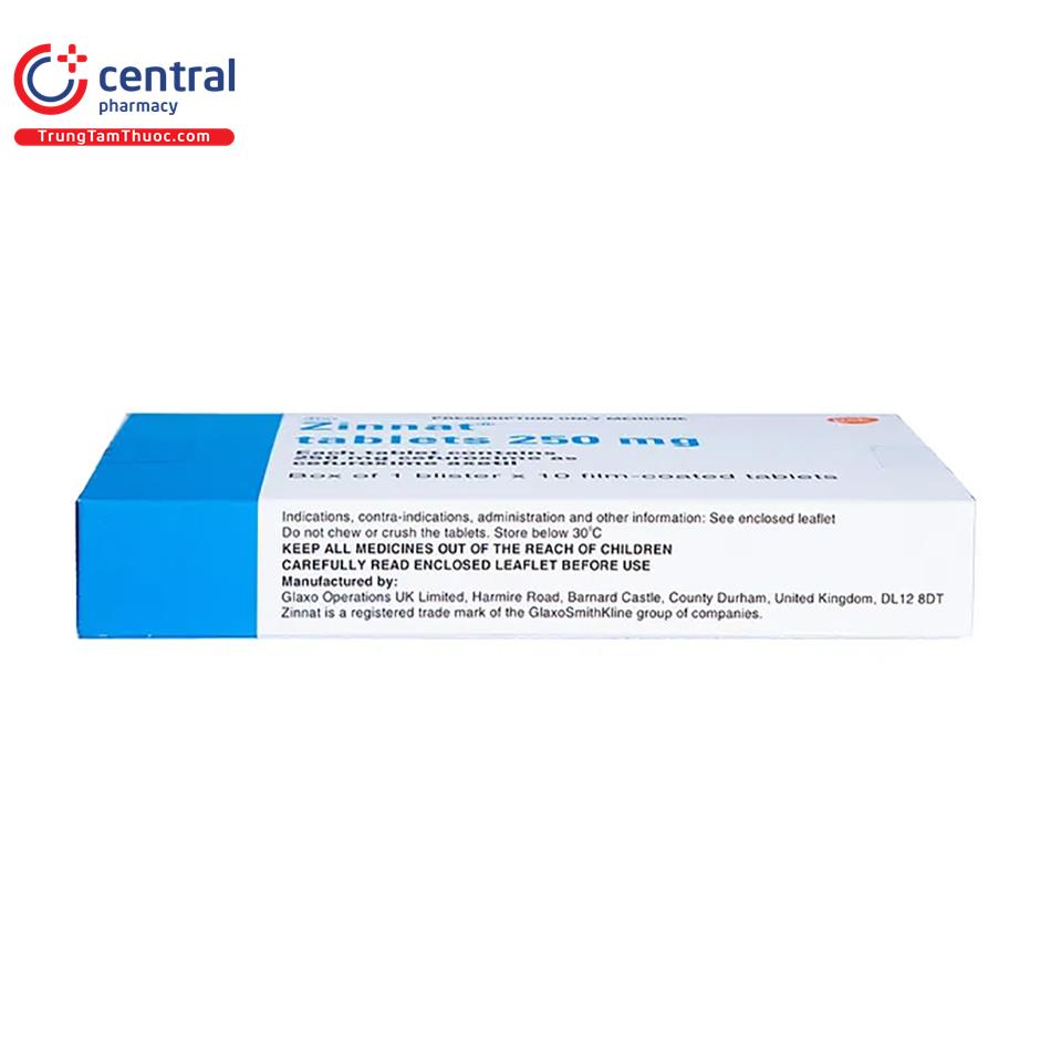 zinnat tablets 250 mg 9 J3762
