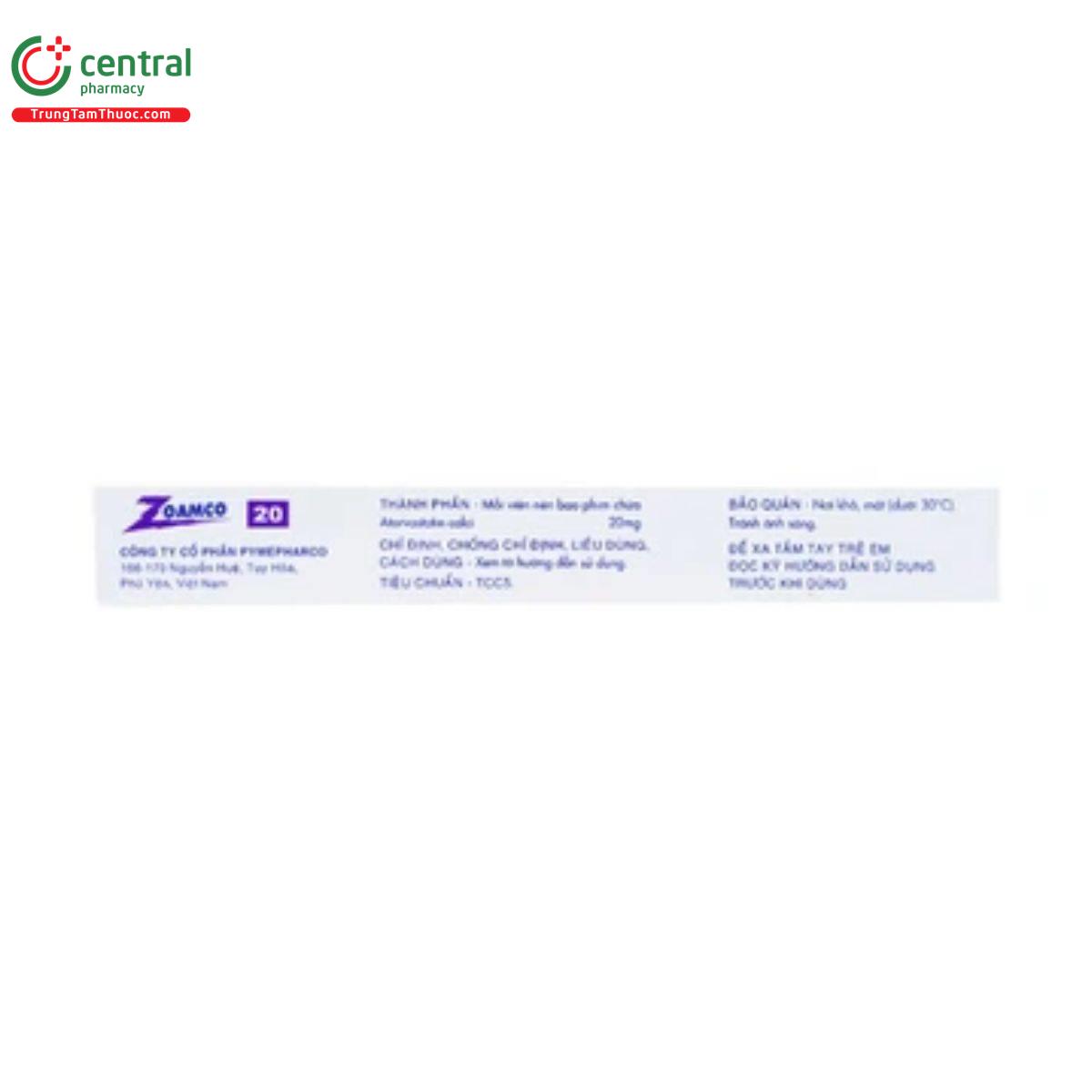 zoamco 20mg 4 D1118