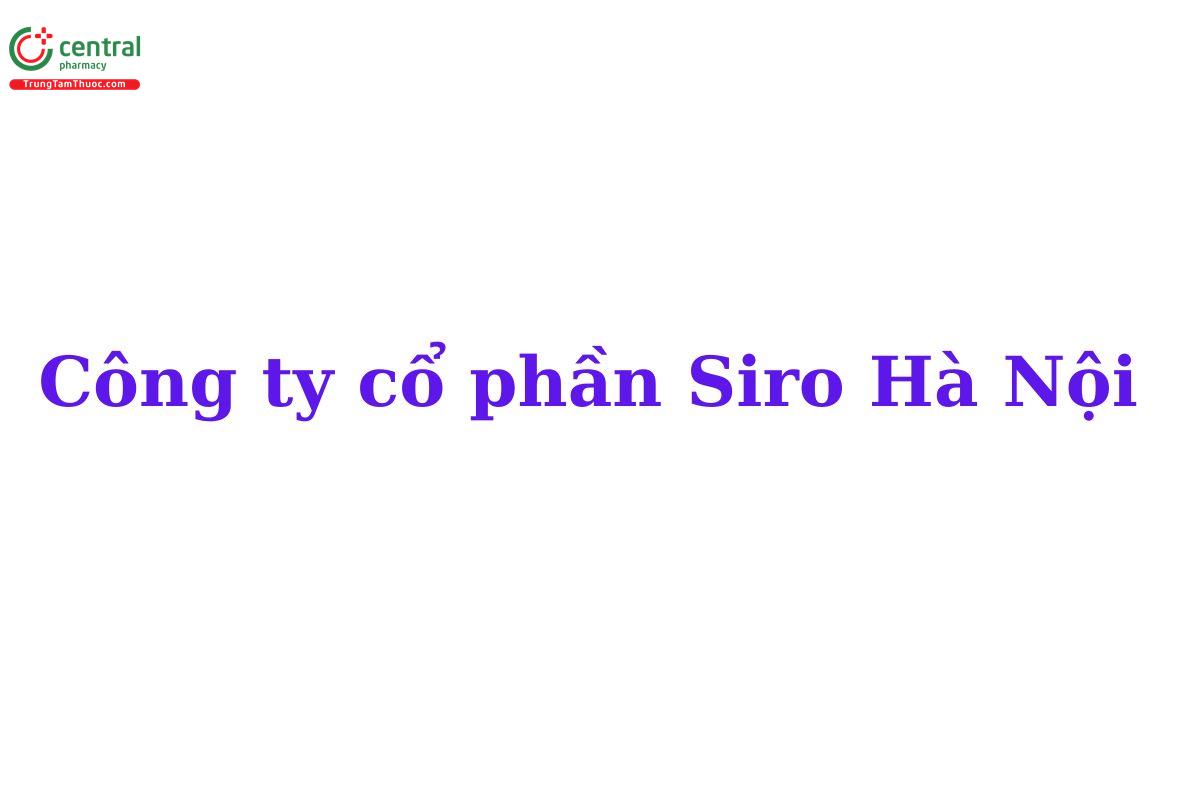Công ty cổ phần Siro Hà Nội
