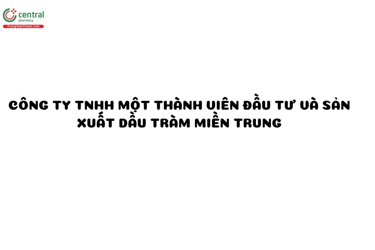 Dầu tràm Miền Trung