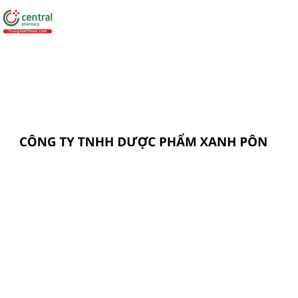 CÔNG TY TNHH DƯỢC PHẨM XANH PÔN