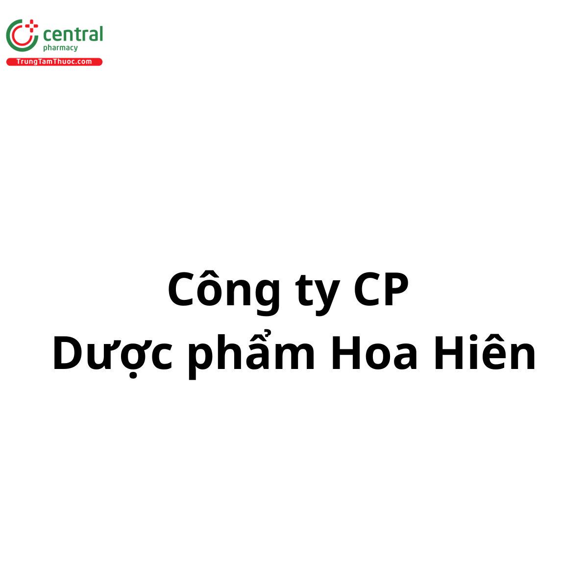 Công ty Cổ phần Dược phẩm Hoa Hiên